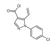 1-(4-chlorophenyl)-5-ethenylpyrazole-4-carbonyl chloride Structure