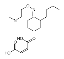 (E)-but-2-enedioic acid,2-[(E)-(2-butylcyclohexylidene)amino]oxy-N,N-dimethylethanamine结构式