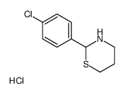 2-(p-Chlorophenyl)tetrahydro-2H-1,3-thiazine hydrochloride结构式