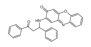 2-[N-(1,3-diphenyl-3-oxopropyl)amino]phenoxazin-3-one Structure
