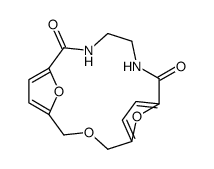 3-oxa-7,10-diaza-1,5(2,5)-difuranacycloundecaphane-6,11-dione Structure