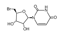 1-((2R,3R,4S,5S)-5-(bromomethyl)-3,4-dihydroxytetrahydrofuran-2-yl)pyrimidine-2,4(1H,3H)-dione结构式