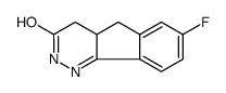 7-fluoro-2,4,4a,5-tetrahydroindeno[1,2-c]pyridazin-3-one结构式