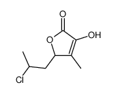 5-(2-chloropropyl)-3-hydroxy-4-methylfuran-2(5H)-one结构式