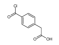 Benzeneacetic acid, 4-(chlorocarbonyl)- (9CI) picture