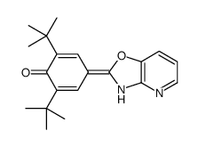 2,6-ditert-butyl-4-(3H-[1,3]oxazolo[4,5-b]pyridin-2-ylidene)cyclohexa-2,5-dien-1-one Structure