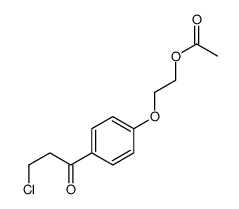 2-[4-(3-chloropropanoyl)phenoxy]ethyl acetate结构式
