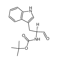 N-tert-butyloxycarbonyl-tryptophanal Structure