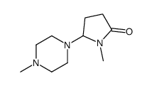 1-methyl-5-(4-methylpiperazin-1-yl)pyrrolidin-2-one结构式