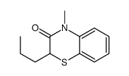 4-methyl-2-propyl-1,4-benzothiazin-3-one结构式