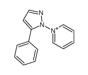 1-(5-phenylpyrazol-1-yl)pyridin-1-ium结构式