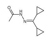 dicyclopropyl ketone N-acetylhydrazone Structure