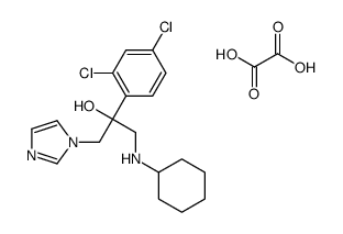 1-(cyclohexylamino)-2-(2,4-dichlorophenyl)-3-imidazol-1-ylpropan-2-ol,oxalic acid Structure