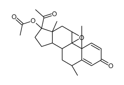 (9|A,11|A)-Epoxy Fluorometholone Acetate Structure