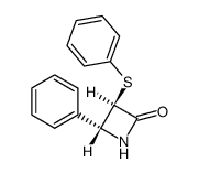 (3SR,4SR)-4-phenyl-3-phenylsulfanyl-azetidin-2-one Structure