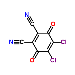 2,3-二氯-5,6-二氰对苯醌结构式