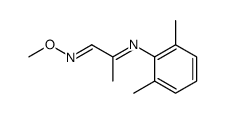 1,4-dimethyl-5-(2,6-dimethylphenyl)-2,5-diaza-1-oxapentadiene结构式