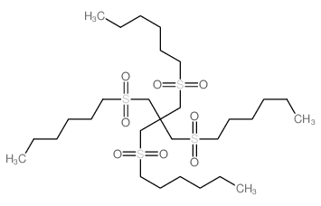 Hexane,1,1'-[[2,2-bis[(hexylsulfonyl)methyl]-1,3-propanediyl]bis(sulfonyl)]bis- (9CI) Structure