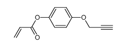 4-(prop-2-yn-1-yloxy)phenyl acrylate Structure