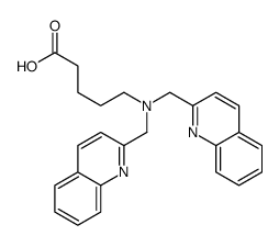 5-[bis(quinolin-2-ylmethyl)amino]pentanoic acid Structure