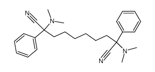 1.8-Bis(dimethylamino)-1,8-dicyano-1,8-diphenyloctane结构式
