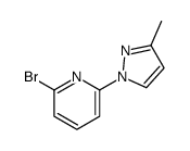 6-(3-METHYL-1H-PYRAZOL-1-YL)-2-BROMOPYRIDINE structure