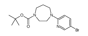 1H-1,4-Diazepine-1-carboxylic acid, 4-(5-bromo-2-pyridinyl)hexahydro-, 1,1-dimethylethyl ester Structure