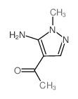 1-(5-氨基-1-甲基-1H-吡唑-4-基)-1-乙酮结构式