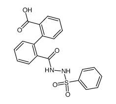 diphenic acid mono-(N'-benzenesulfonyl-hydrazide)结构式