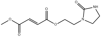 2-Butenedioic acid (2E)-, methyl 2-(2-oxo-1-imidazolidinyl)ethyl ester structure