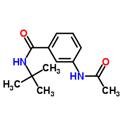 3-Acetamido-N-(2-methyl-2-propanyl)benzamide Structure