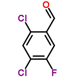 2,4-Dichloro-5-fluorobenzaldehyde Structure