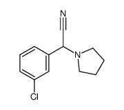 (3-chloro-phenyl)-pyrrolidin-1-yl-acetonitrile结构式