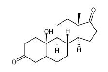 10β-hydroxy-5ξ-estrane-3,17-dione Structure
