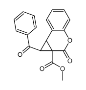 1-benzoyl-2-oxo-1,7b-dihydro-2H-cyclopropa[c]chromene-1a-carboxylic acid methyl ester结构式