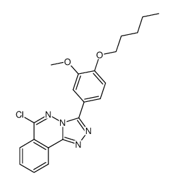 6-chloro-3-(3-methoxy-4-(pentyloxy)phenyl)-[1,2,4]triazolo[3,4-a]phthalazine Structure