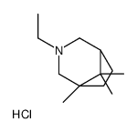 3-ethyl-5,8,8-trimethyl-3-azoniabicyclo[3.2.1]octane,chloride Structure