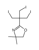 2-[1,3-diiodo-2-(iodomethyl)propan-2-yl]-4,4-dimethyl-5H-1,3-oxazole结构式