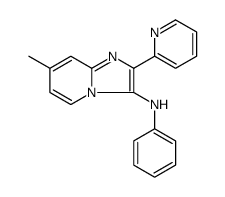 Imidazo[1,2-a]pyridin-3-amine, 7-methyl-N-phenyl-2-(2-pyridinyl) Structure