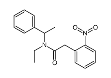 N-ethyl-2-(2-nitrophenyl)-N-(1-phenylethyl)acetamide Structure