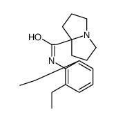 N-(2,6-diethylphenyl)-2-(1,2,3,5,6,7-hexahydropyrrolizin-8-yl)acetamide结构式