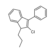 2-chloro-3-phenyl-1-propyl-1H-indene结构式