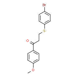 3-[(4-BROMOPHENYL)SULFANYL]-1-(4-METHOXYPHENYL)-1-PROPANONE Structure