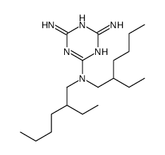 2-N,2-N-bis(2-ethylhexyl)-1,3,5-triazine-2,4,6-triamine结构式