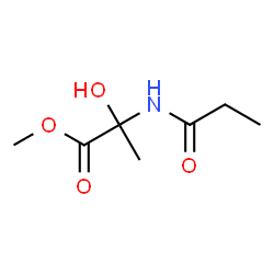 Alanine,2-hydroxy-N-(1-oxopropyl)-,methyl ester structure