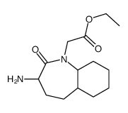 ethyl 2-(3-amino-2-oxo-4,5,5a,6,7,8,9,9a-octahydro-3H-benzo[b]azepin-1-yl)acetate结构式
