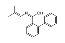 N-(2-methylprop-1-enyl)-2-phenylbenzamide Structure