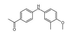 1-[4-(4-methoxy-3-methylanilino)phenyl]ethanone结构式