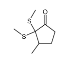 Cyclopentanone, 3-methyl-2,2-bis(methylthio)- (9CI) structure