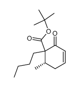 (S)-1-Butyl-6-methyl-2-oxo-cyclohex-3-enecarboxylic acid tert-butyl ester Structure